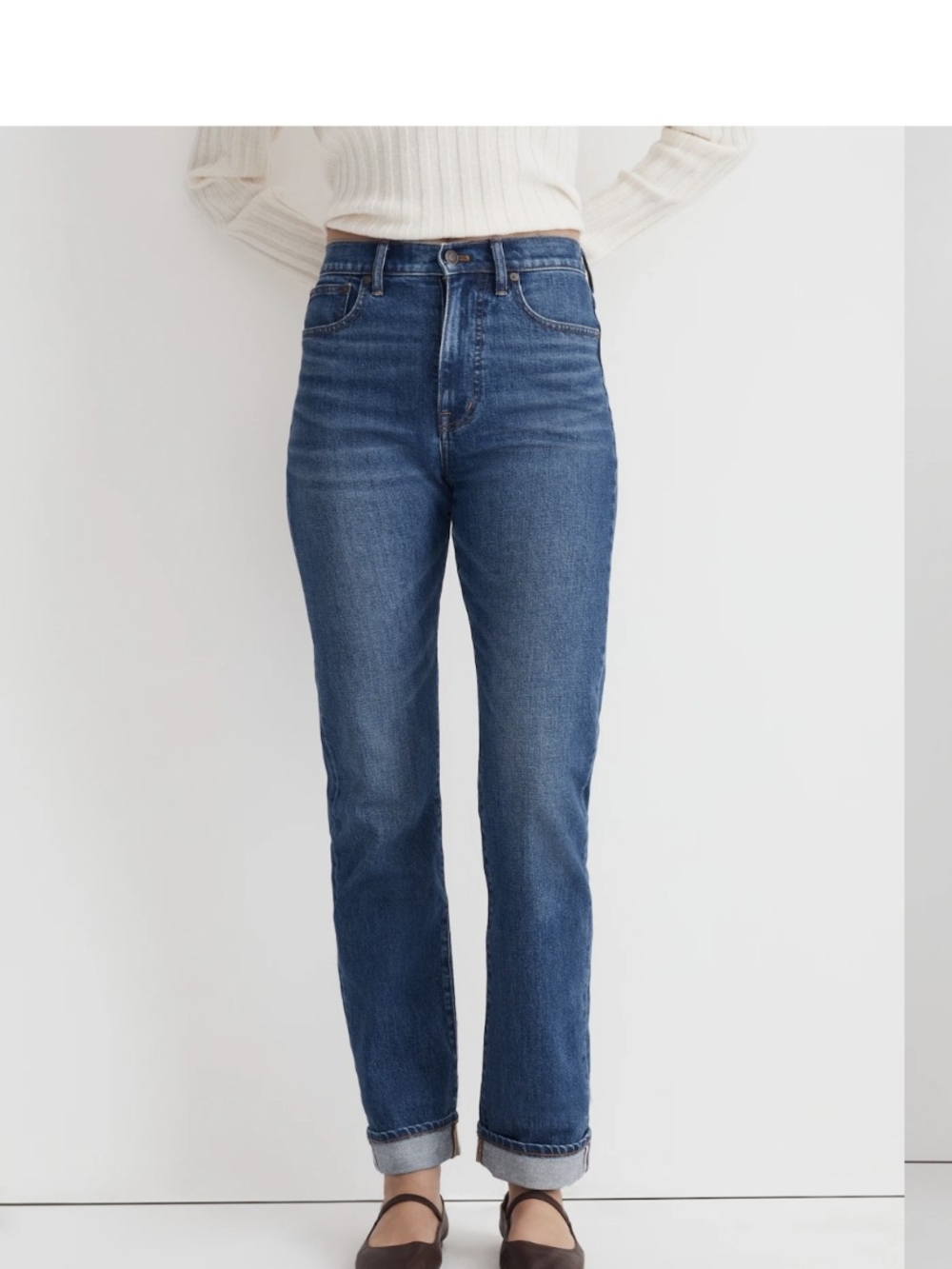 2026 Madewell 90s Straight Jeans 23 Medium Wash High Rise 000 Regular